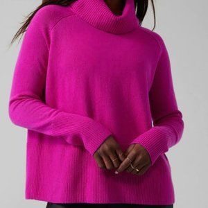 Athleta Aspen Sweater Electric Fuchsia